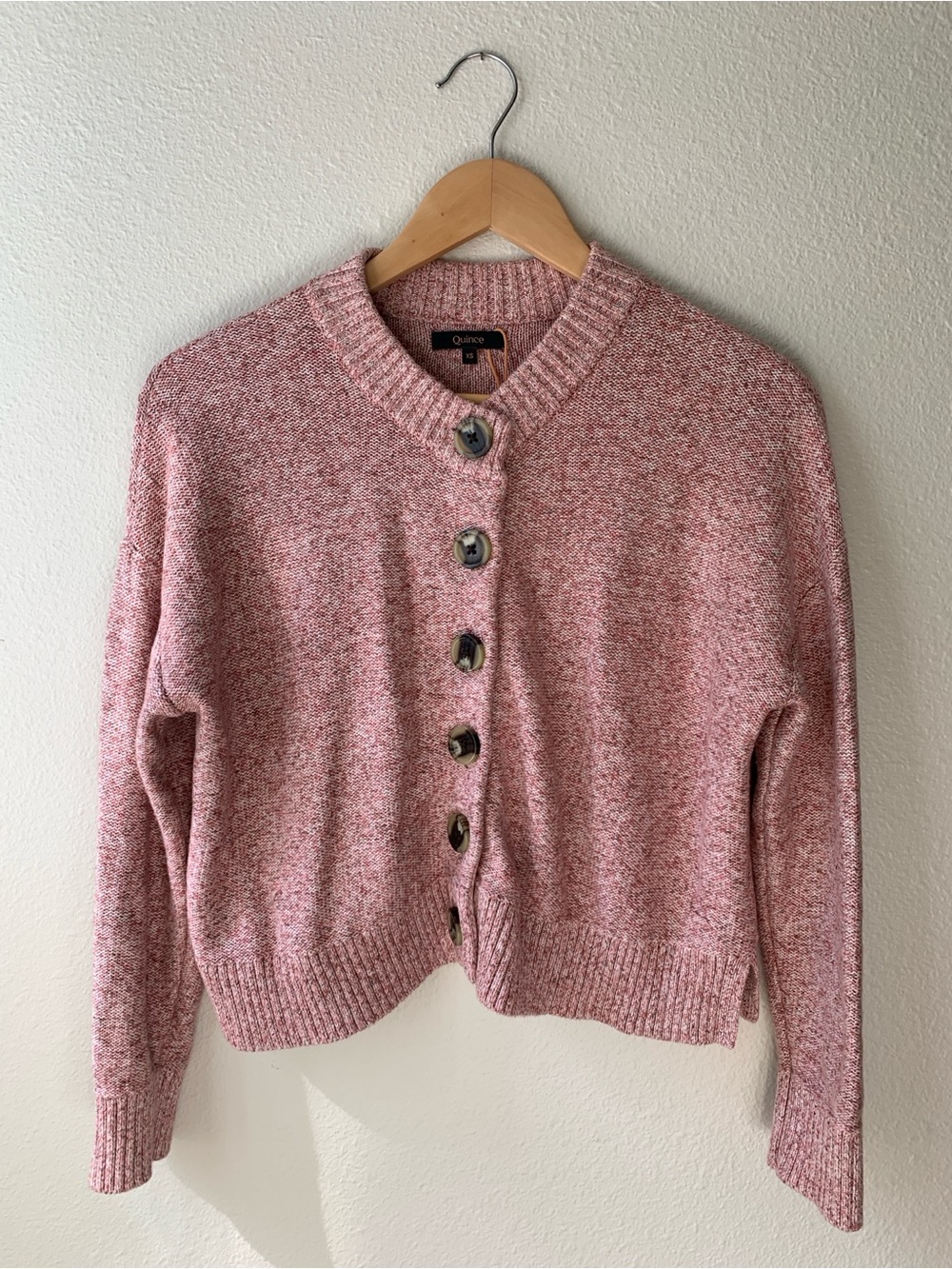 Quince 100% Organic Cotton Cropped Cardigan